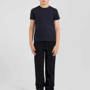 T-shirt manches courtes en coton bleu marine broderie XV de France coupe Regular