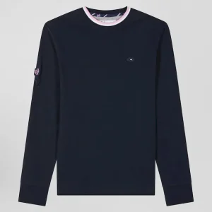 Alternative view of T-shirt manches longues XV de France en coton bleu marine coupe Regular