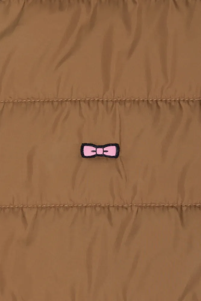 Doudoune sans manches matelassée à col montant noisette – Bild 9