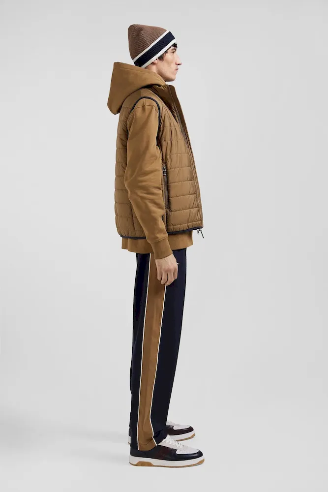 Doudoune sans manches matelassée à col montant noisette – Bild 5