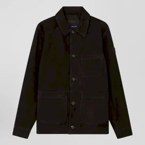 Surchemise en Suédine marron foncé