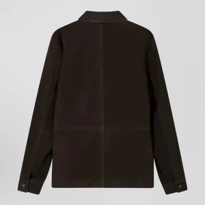 Alternative view of Surchemise en Suédine marron foncé