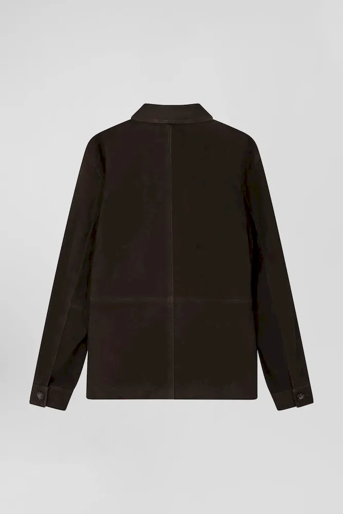 Surchemise En Suédine Marron Foncé