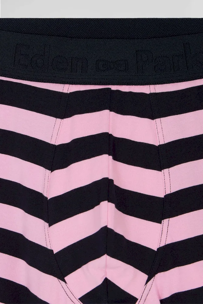 Boxer cerclé en coton stretch rose – Bild 5