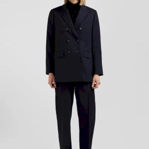 Veste blazer à double boutonnage bleu marine coupe Modern