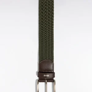 Alternative view of Ceinture textile élastiquée kaki