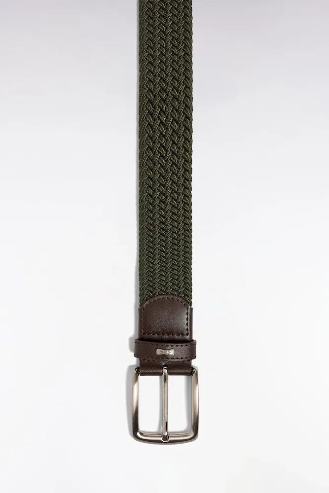 Ceinture Textile élastiquée Kaki