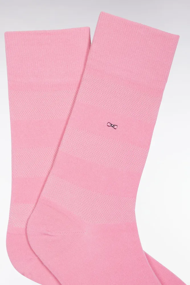 Chaussettes En Coton Stretch Mélangé Roses
