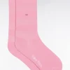 Chaussettes en coton stretch mélangé roses