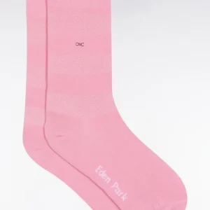 Chaussettes en coton stretch mélangé roses