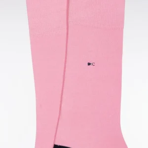 Alternative view of Chaussettes en coton mélangé roses à renforts marine