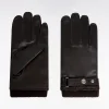Gants en cuir marron