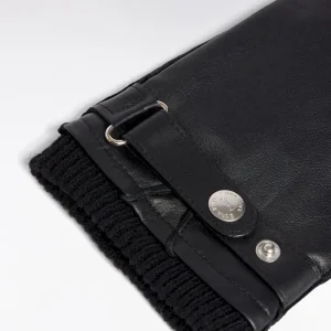 Alternative view of Gants en cuir noirs