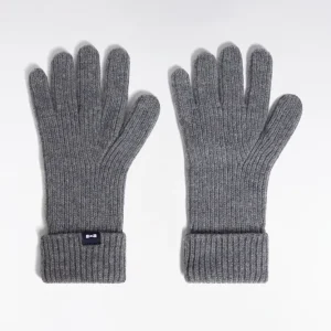 Gants en laine gris