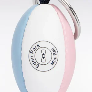 Alternative view of Porte-clés ballon de rugby tricolore