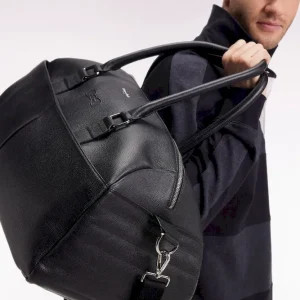 Alternative view of Sac de voyage en cuir grainé noir