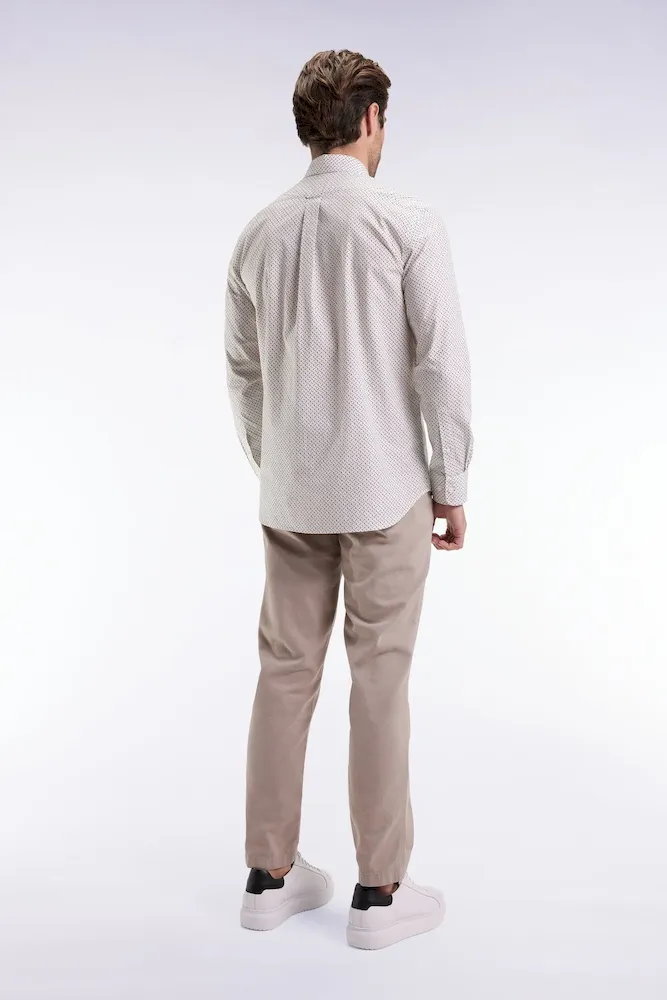 Pantalon chino sans plis en coton stretch beige clair – Bild 5