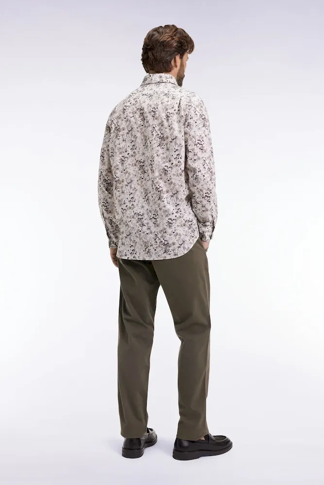 Pantalon chino sans plis en coton stretch kaki – Bild 5