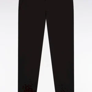 Alternative view of Pantalon chino sans plis en coton stretch marron