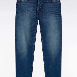 Alternative view of Jean 5 poches en denim stretch bleu coupe Regular