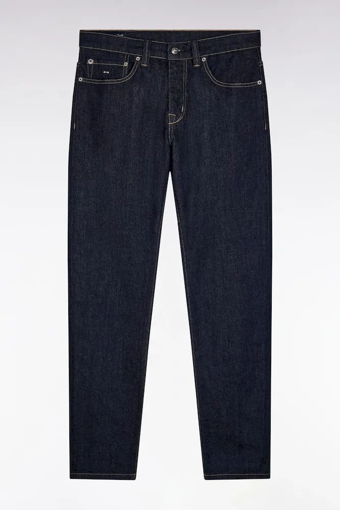 Jean 5 Poches En Denim Stretch Brut Coupe Regular