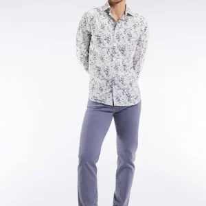 Jean 5 poches en coton stretch beige