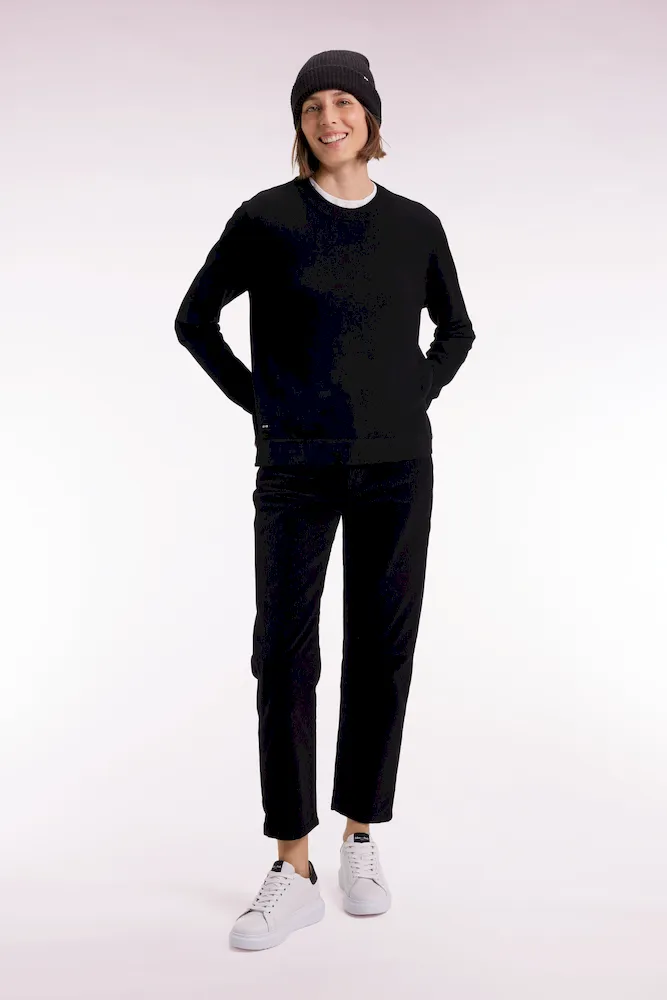 Pantalon 5 poches en velours côtelé noir – Bild 3