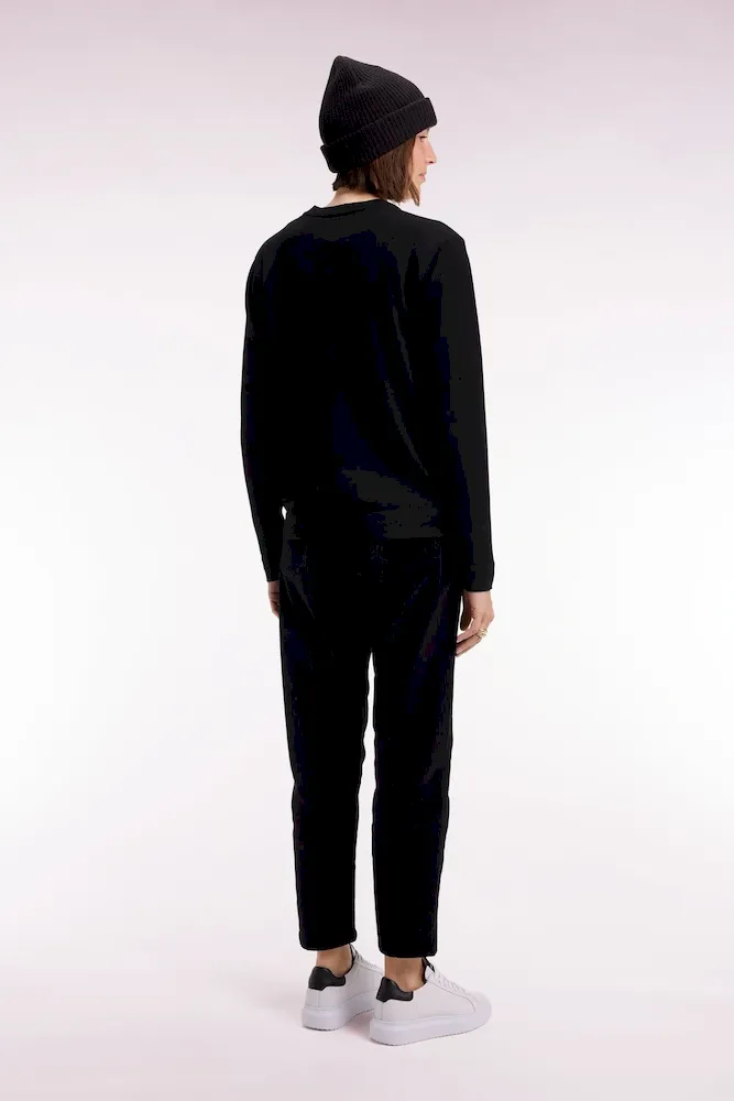 Pantalon 5 poches en velours côtelé noir – Bild 5