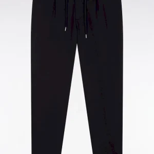 Alternative view of Pantalon en jersey double face à taille élastique noir coupe Modern