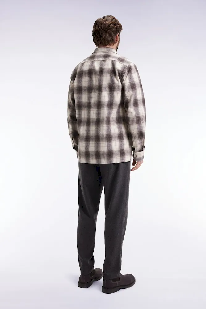 Pantalon à taille élastique gris chiné coupe Modern – Bild 3