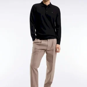 Pantalon à taille élastiquée beige coupe Modern