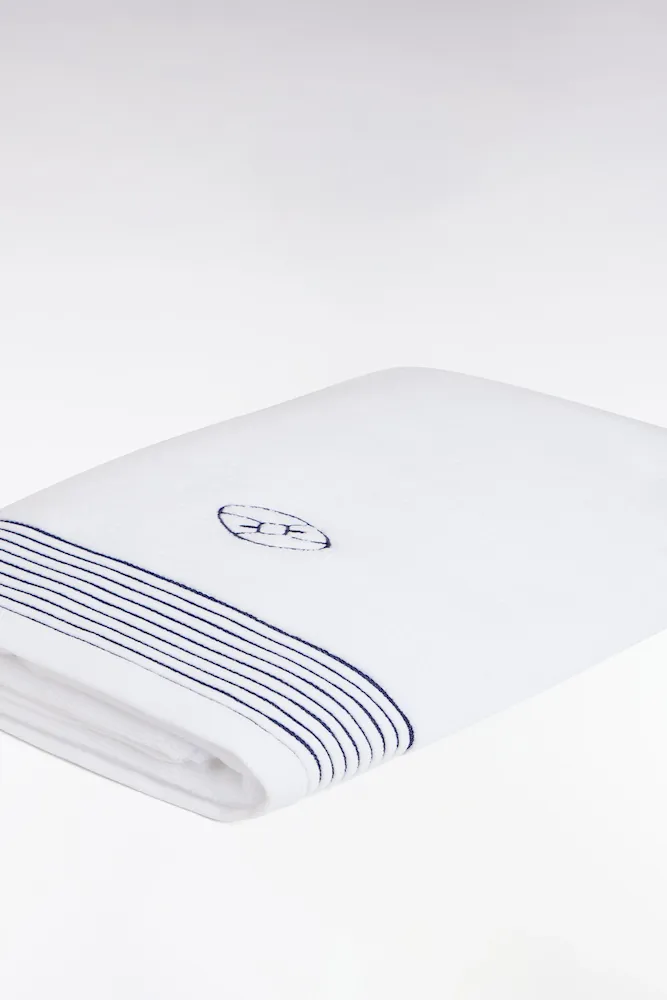 Drap De Bain En Coton éponge Blanc