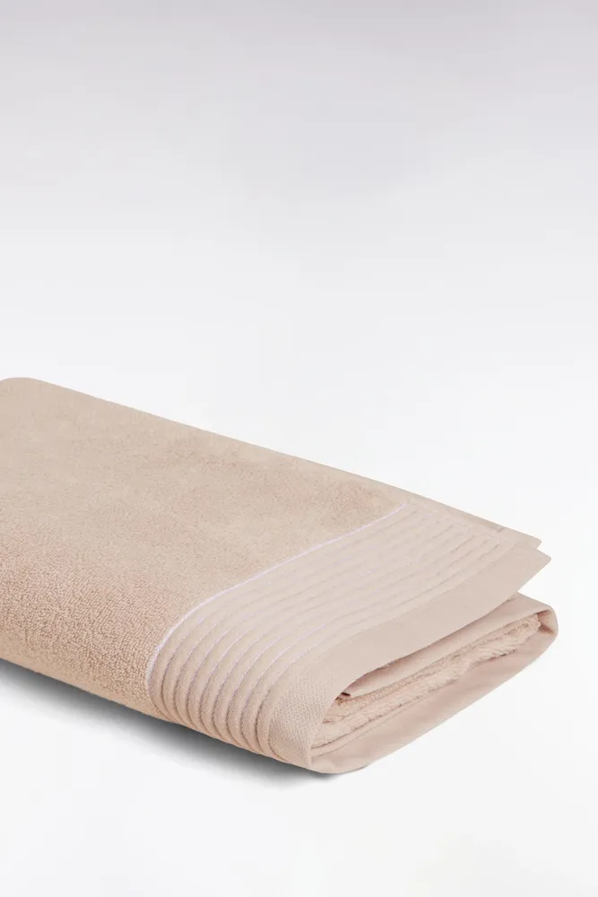 Drap De Bain En Coton éponge Beige