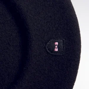 Alternative view of Béret uni en laine vierge marine