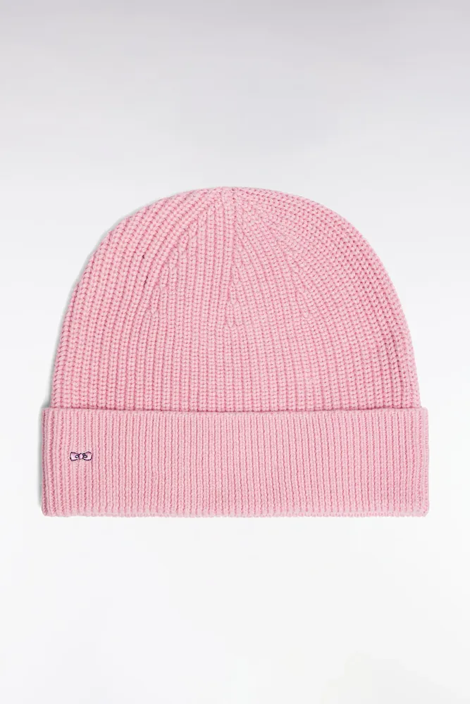 Bonnet en coton rose