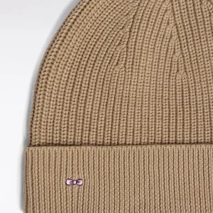 Alternative view of Bonnet en coton tricoté beige