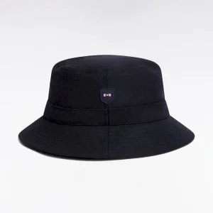 Bob en drap de laine mélangée marine