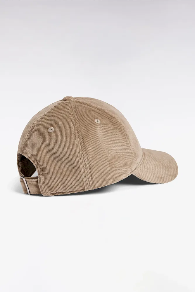 Casquette En Velours Côtelé Beige