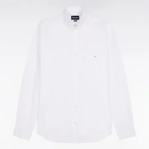 Alternative view of Chemise en coton blanc coupe droite
