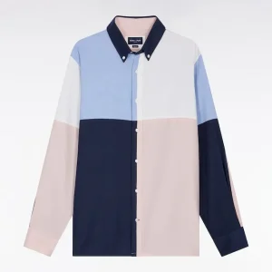 Alternative view of Chemise en coton à motifs damiers quatre couleurs coupe droite