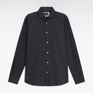 Alternative view of Chemise en coton bleu gris