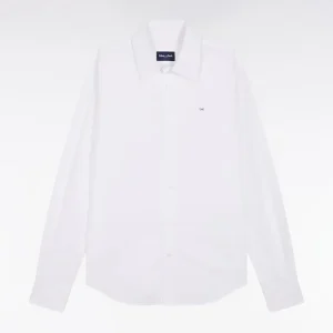 Alternative view of Chemise en popeline de coton blanc coupe slim