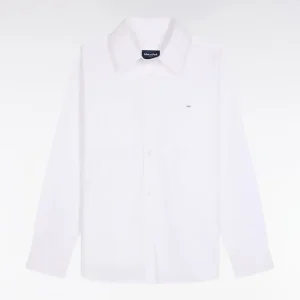 Alternative view of Chemise en popeline de coton blanc coupe Relaxed
