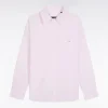 Chemise en popeline de coton rose coupe Oversized