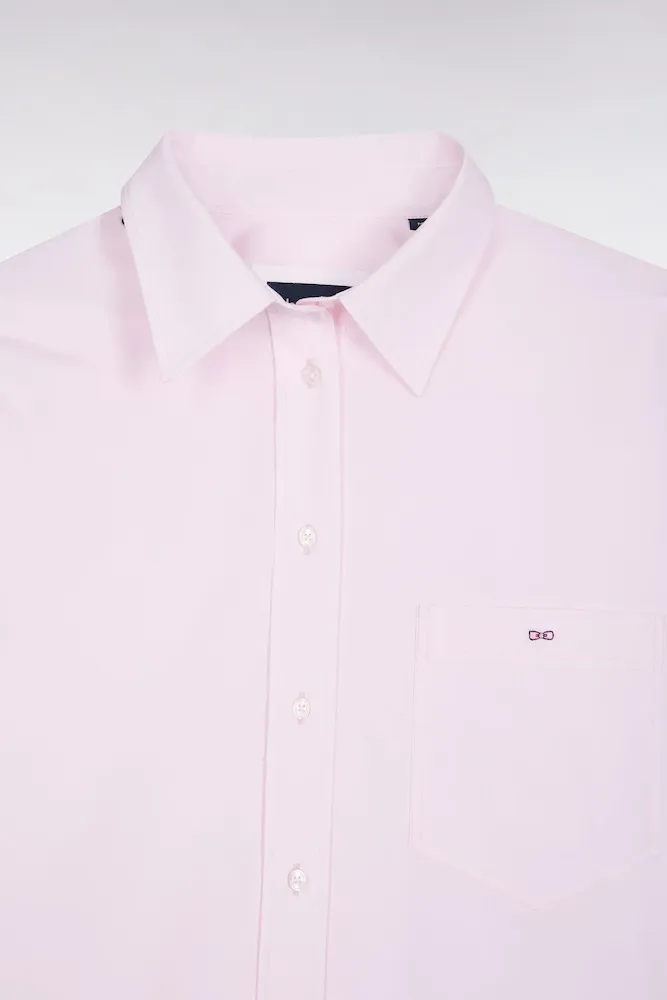 Chemise En Popeline De Coton Rose Coupe Oversized