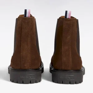 Alternative view of Bottines chelsea en cuir suédé marron