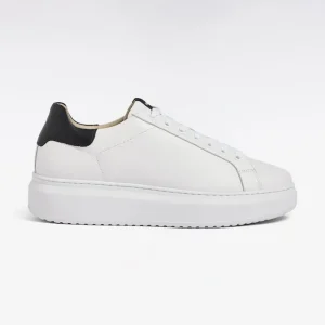 Baskets basses en cuir blanc