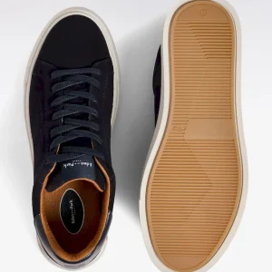 Alternative view of Baskets basses en cuir suédé marine