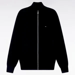 Alternative view of Cardigan en laine mérinos noir coupe droite