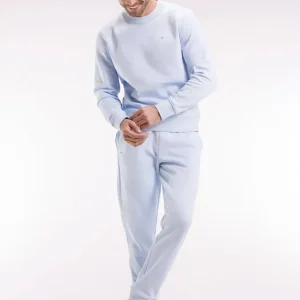 Jogging en molleton gratté ciel coupe droite